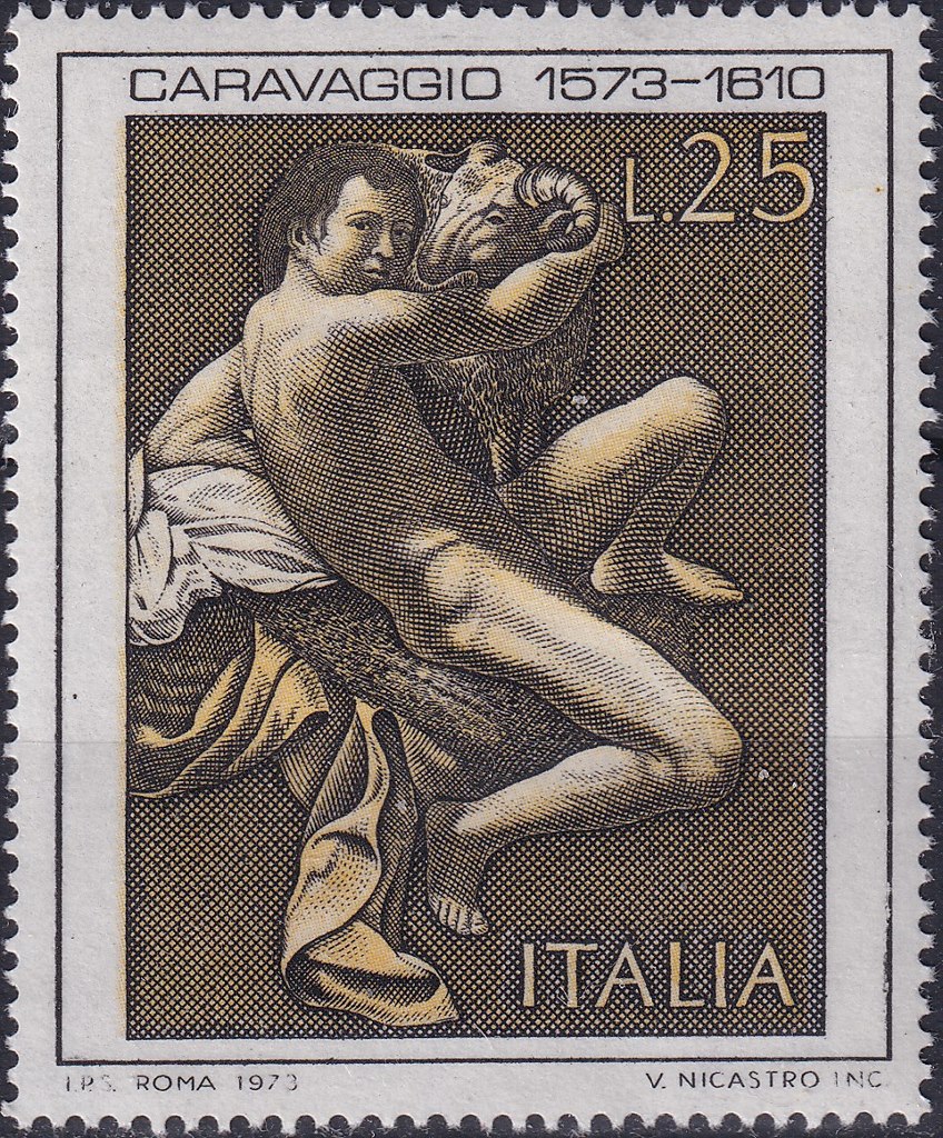 Francobolli Italia 1973 4 Cent Nascita Di Michelangelo Merisi Detto